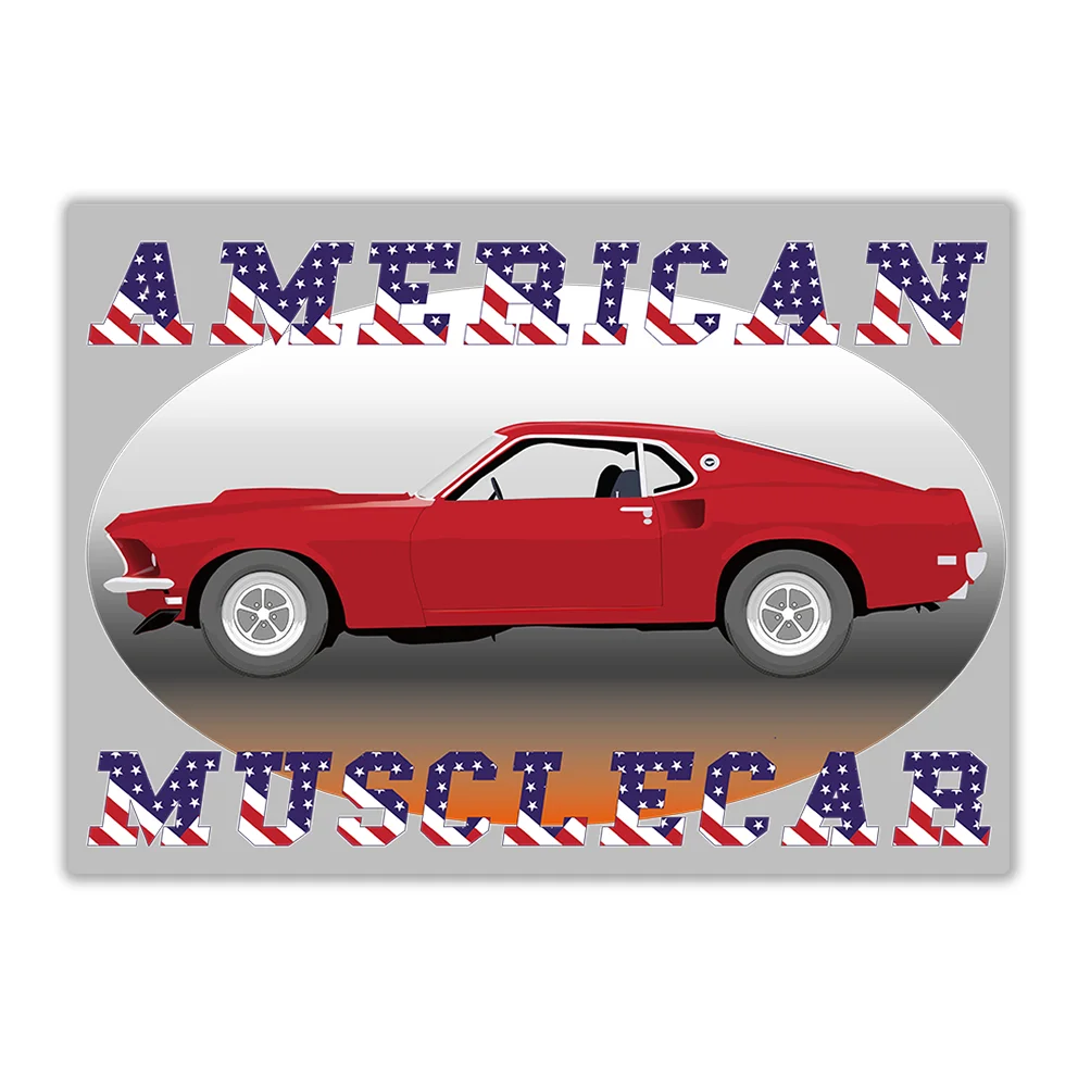 Wandbord 'American Musclecar'