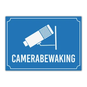 Wandbord 'Camerabewaking'
