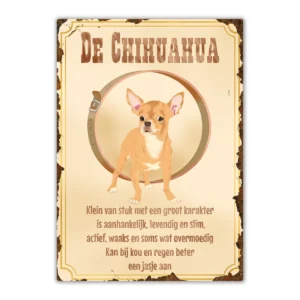Wandbord 'Chihuahua'