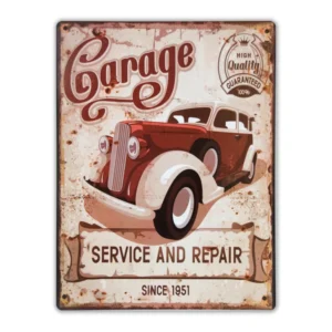 Wandbord 'Garage Service and Repair'