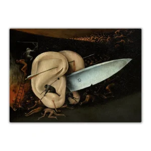 Wandbord Jeroen Bosch 'Mes met oren'