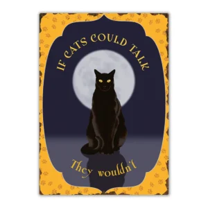 Wandbord 'If cats could talk'