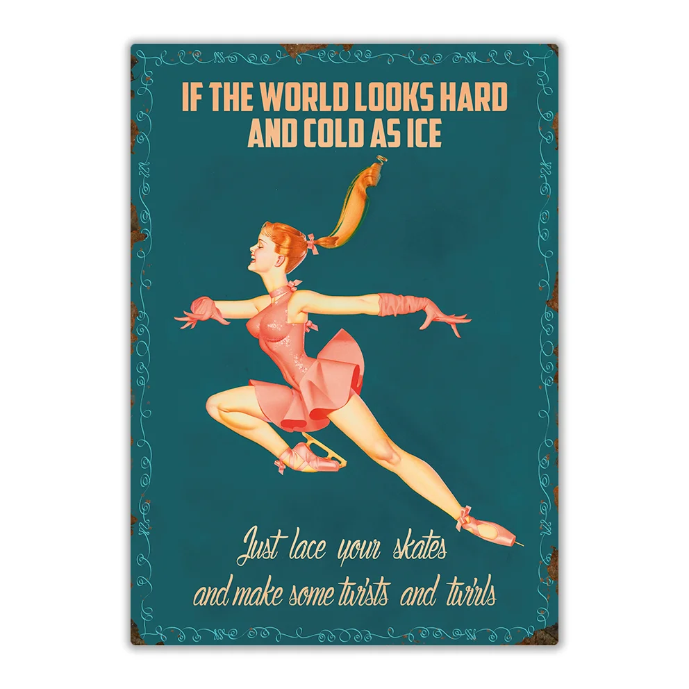 Wandbord 'If the world looks hard and cold as ice'