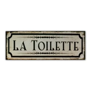 Wandbord 'La Toilette'