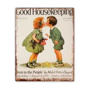 Wandbord 'Good Housekeeping June 1926 - Kusje'