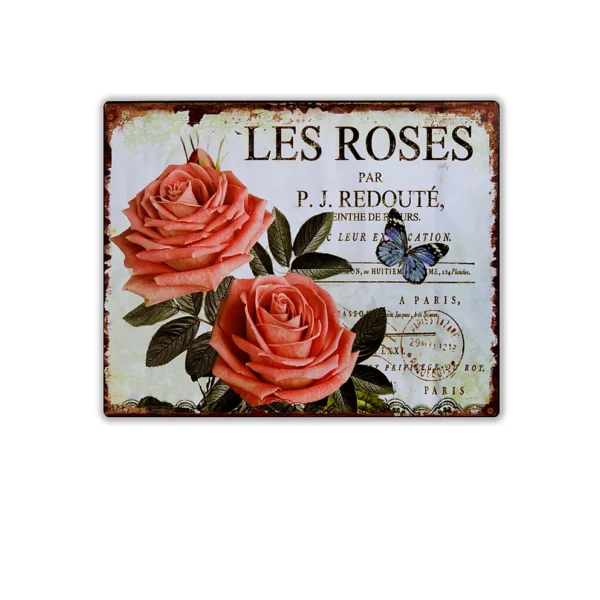 Wandbord 'Les Roses'