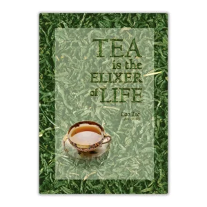 Wandbord 'Tea is the elixer of life'