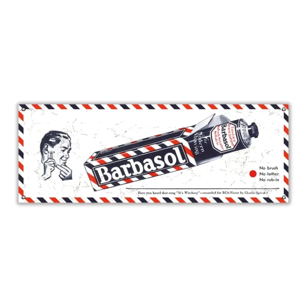 Wandbord 'Barbasol'