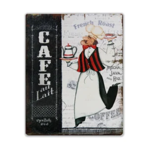 Wandbord 'Cafe au Lait - French Roast'