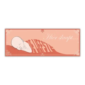 Wandbord 'Hier slaapt de liefste'