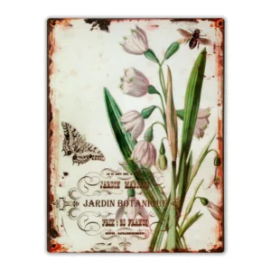 Wandbord 'Jardin Botanique (met Lelie van Dalen)'