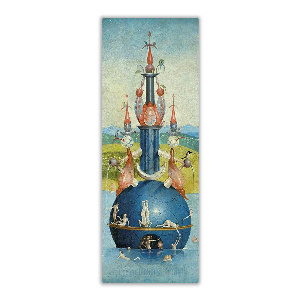 Wandbord Jeroen Bosch 'Blauwe fontein'