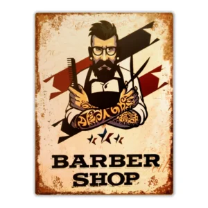 Wandbord 'Barber Shop'