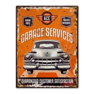 Wandbord 'Garage service ACE'