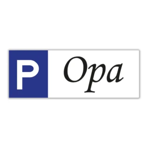 Parkeerbord 'P-Opa'