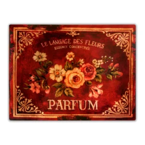 Wandbord 'Parfum - Le Langage des Fleurs'