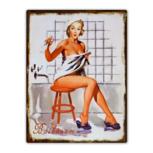 Wandbord 'Pin Up in Bathroom'