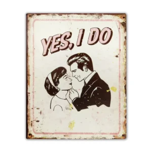 Wandbord 'Yes I do'