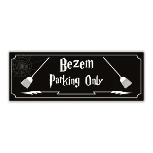 Wandbord 'Bezem Parking Only'