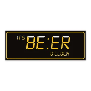 Wandbord 'It's Beer O'clock'